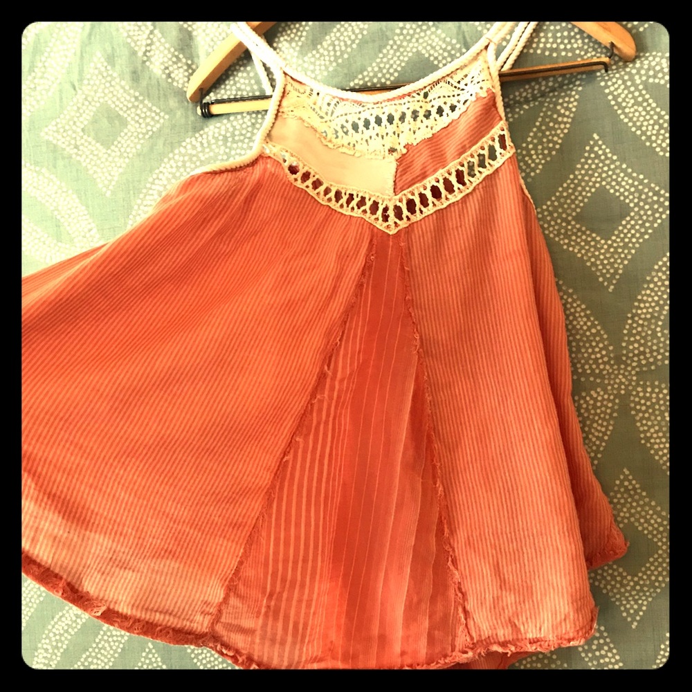 XS Free People Cord Strap Tank